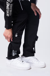 Relaxed Utility Slouched Pants - Black