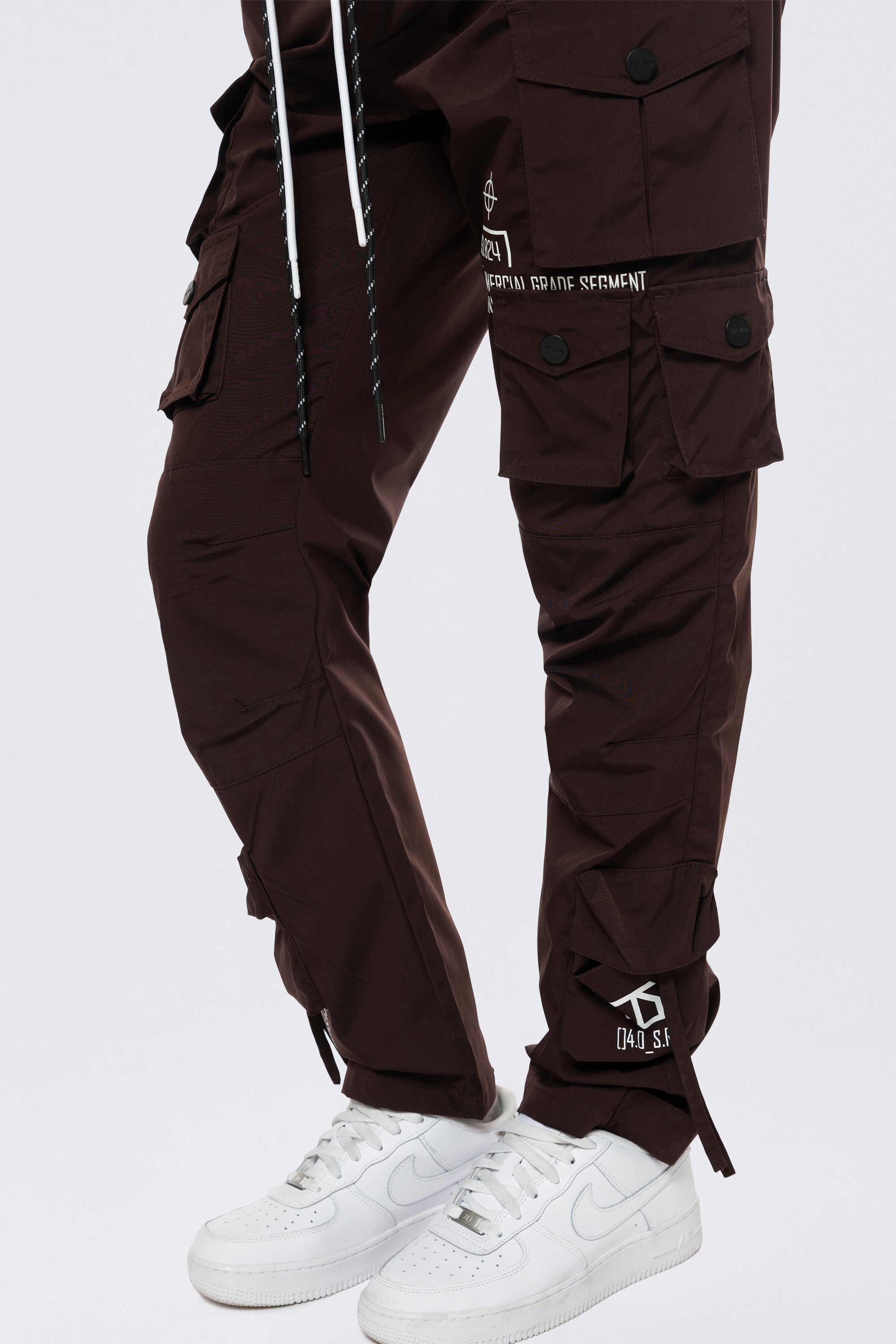 Relaxed Utility Slouched Pants - Espresso