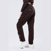 Smoke Rise RED Relaxed Utility Slouched Pants - Espresso