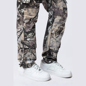Smoke Rise RED Relaxed Utility Slouched Pants - Olive Hunting Camo