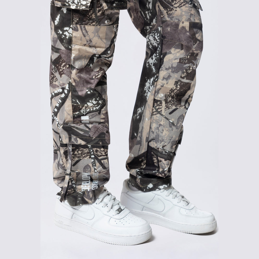 Smoke Rise RED Relaxed Utility Slouched Pants - Olive Hunting Camo