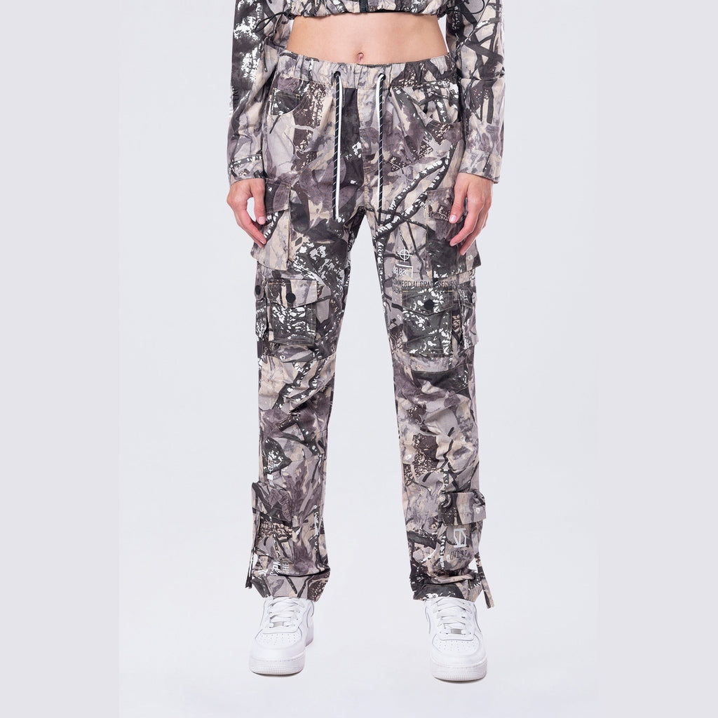 Smoke Rise RED Relaxed Utility Slouched Pants - Olive Hunting Camo