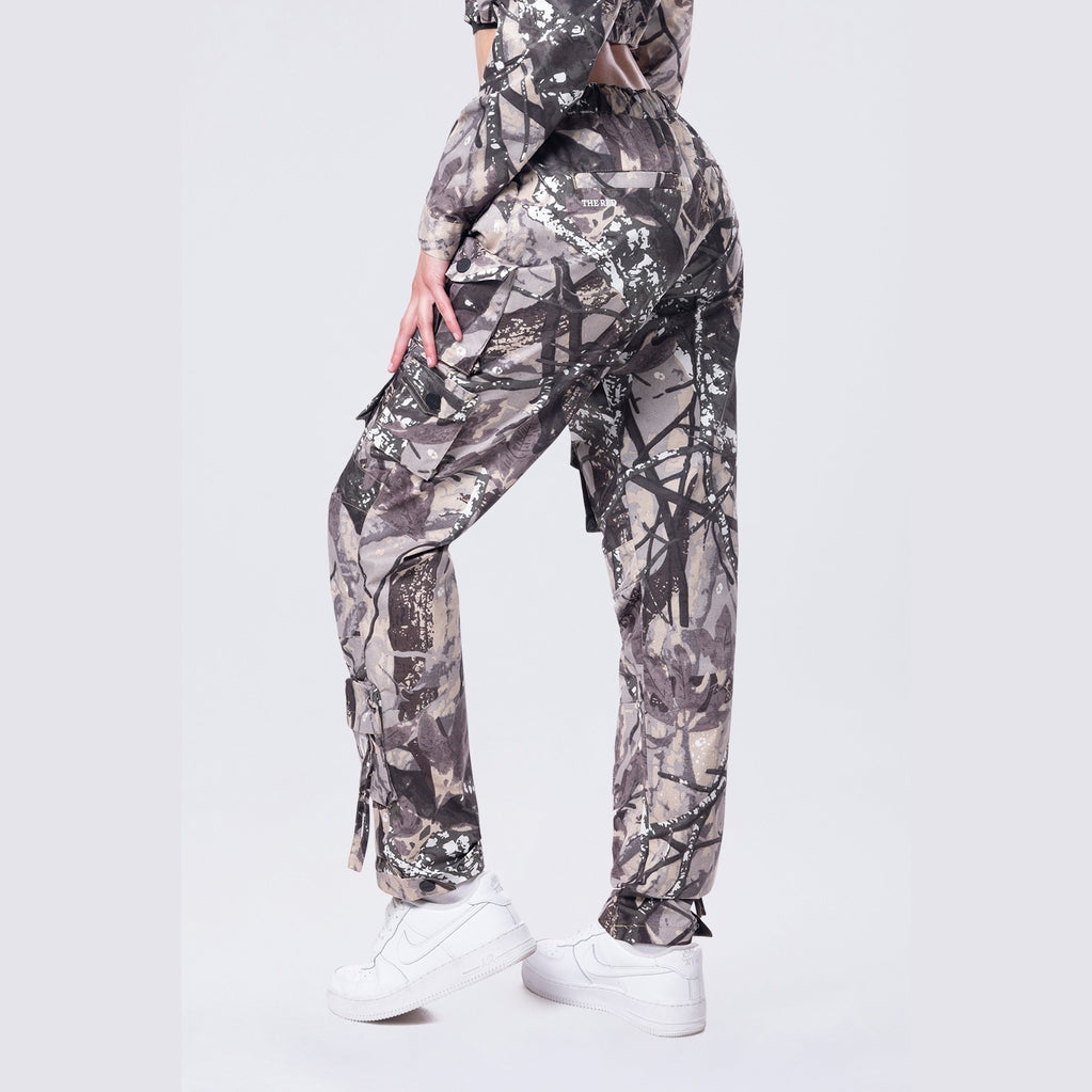 Smoke Rise RED Relaxed Utility Slouched Pants - Olive Hunting Camo