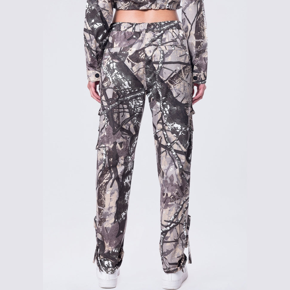 Smoke Rise RED Relaxed Utility Slouched Pants - Olive Hunting Camo