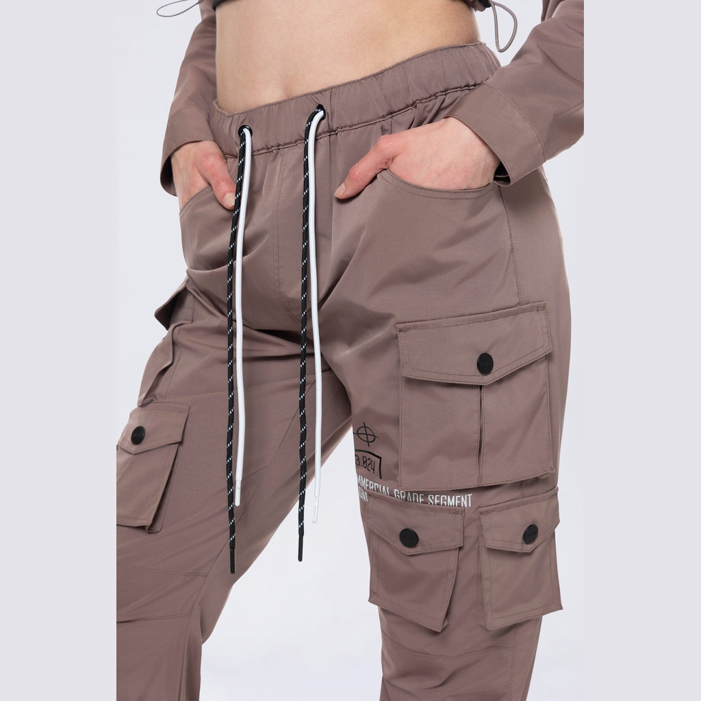 Smoke Rise RED Relaxed Utility Slouched Pants - Smokey Mauve