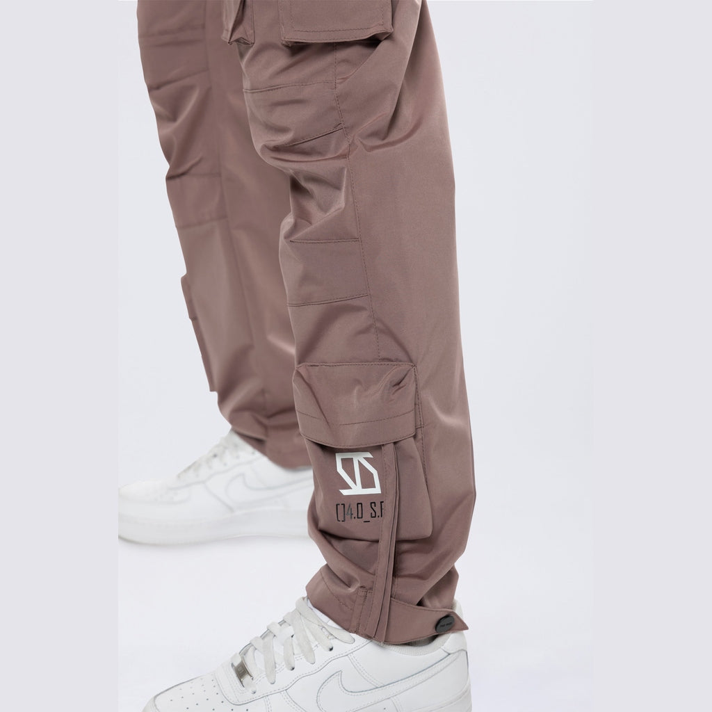 Smoke Rise RED Relaxed Utility Slouched Pants - Smokey Mauve