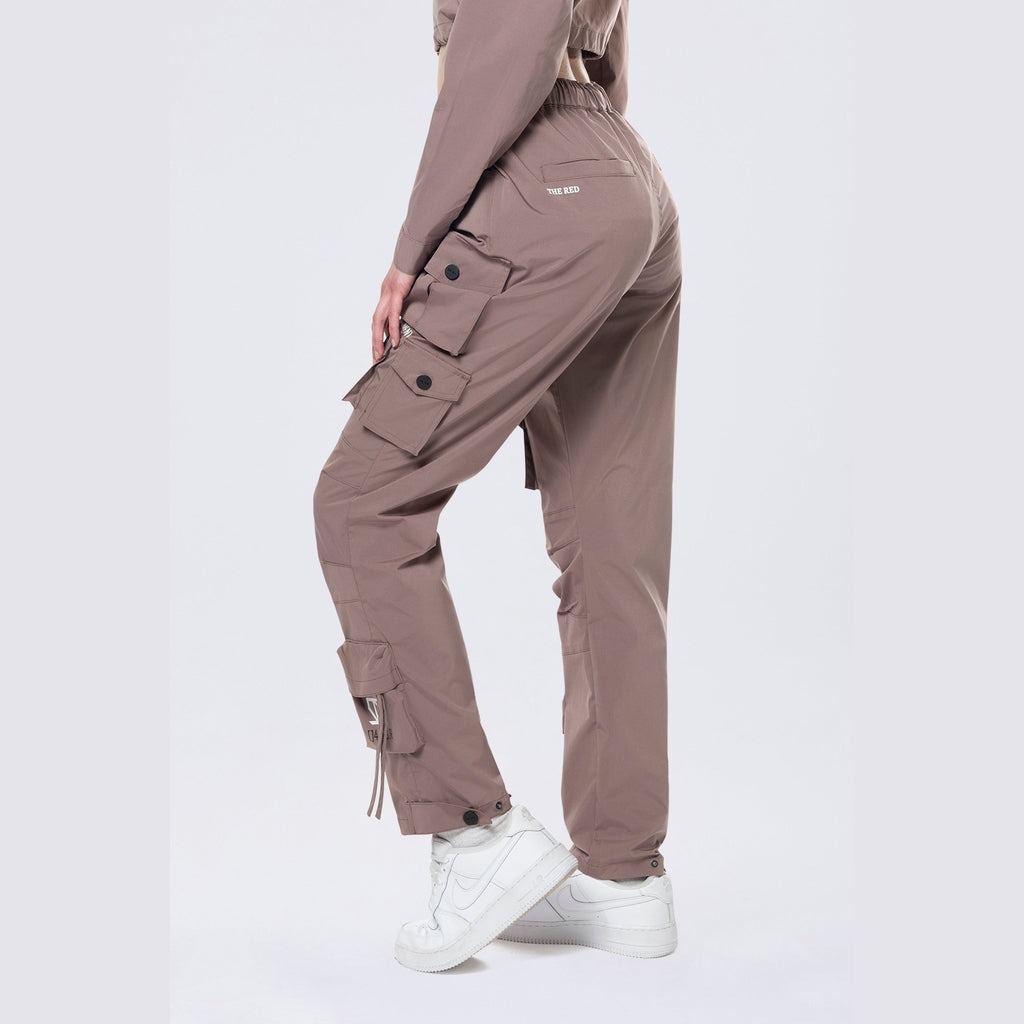 Smoke Rise RED Relaxed Utility Slouched Pants - Smokey Mauve