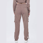 Smoke Rise RED Relaxed Utility Slouched Pants - Smokey Mauve
