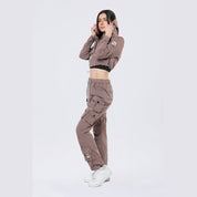 Smoke Rise RED Hooded Utility Full Zip Jacket - Smokey Mauve