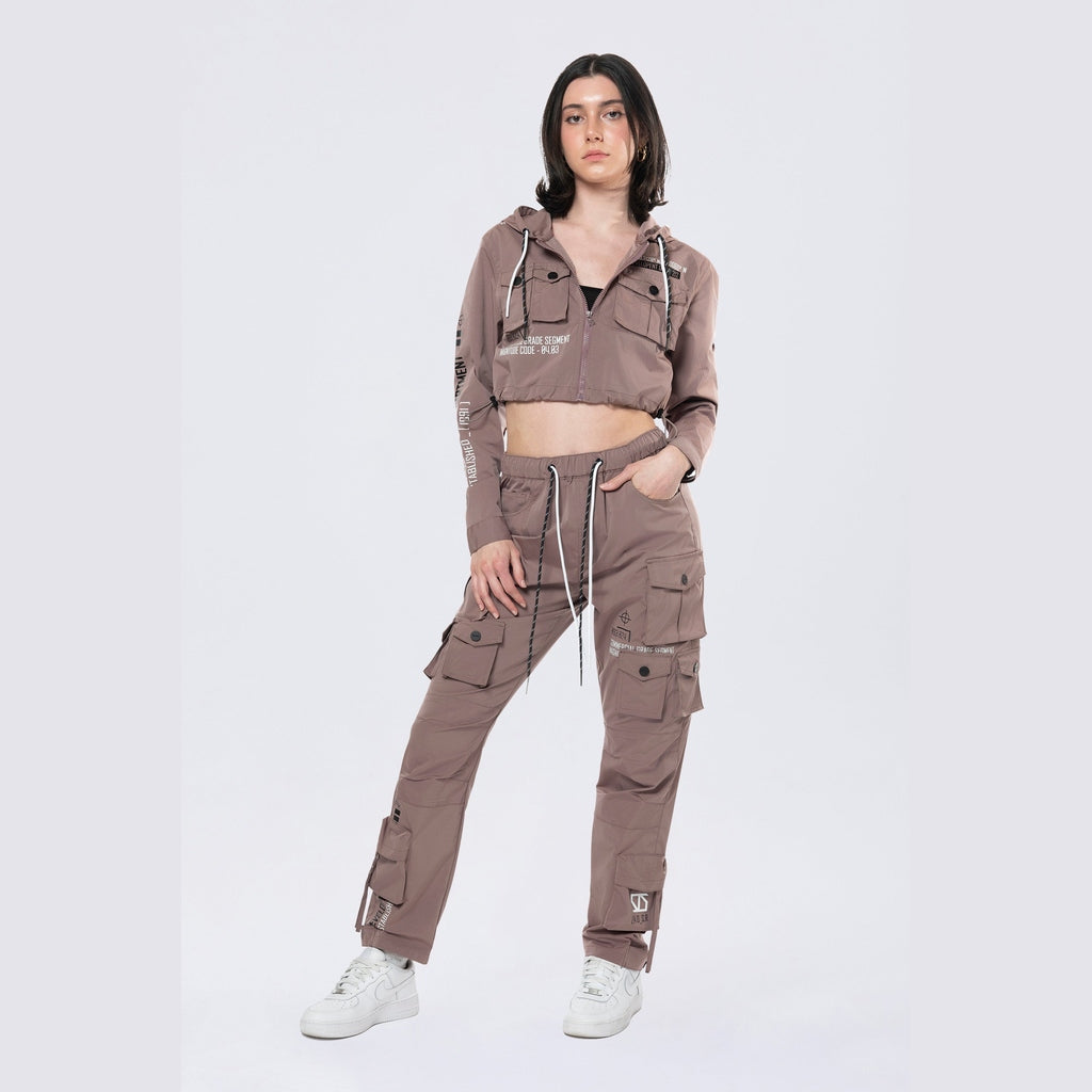 Smoke Rise RED Relaxed Utility Slouched Pants - Smokey Mauve