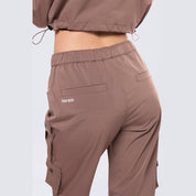 Smoke Rise RED Relaxed Utility Slouched Pants - Smokey Mauve