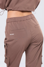 Relaxed Utility Slouched Pants - Smokey Mauve