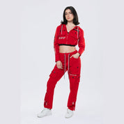 Smoke Rise RED Relaxed Utility Slouched Pants - True Red