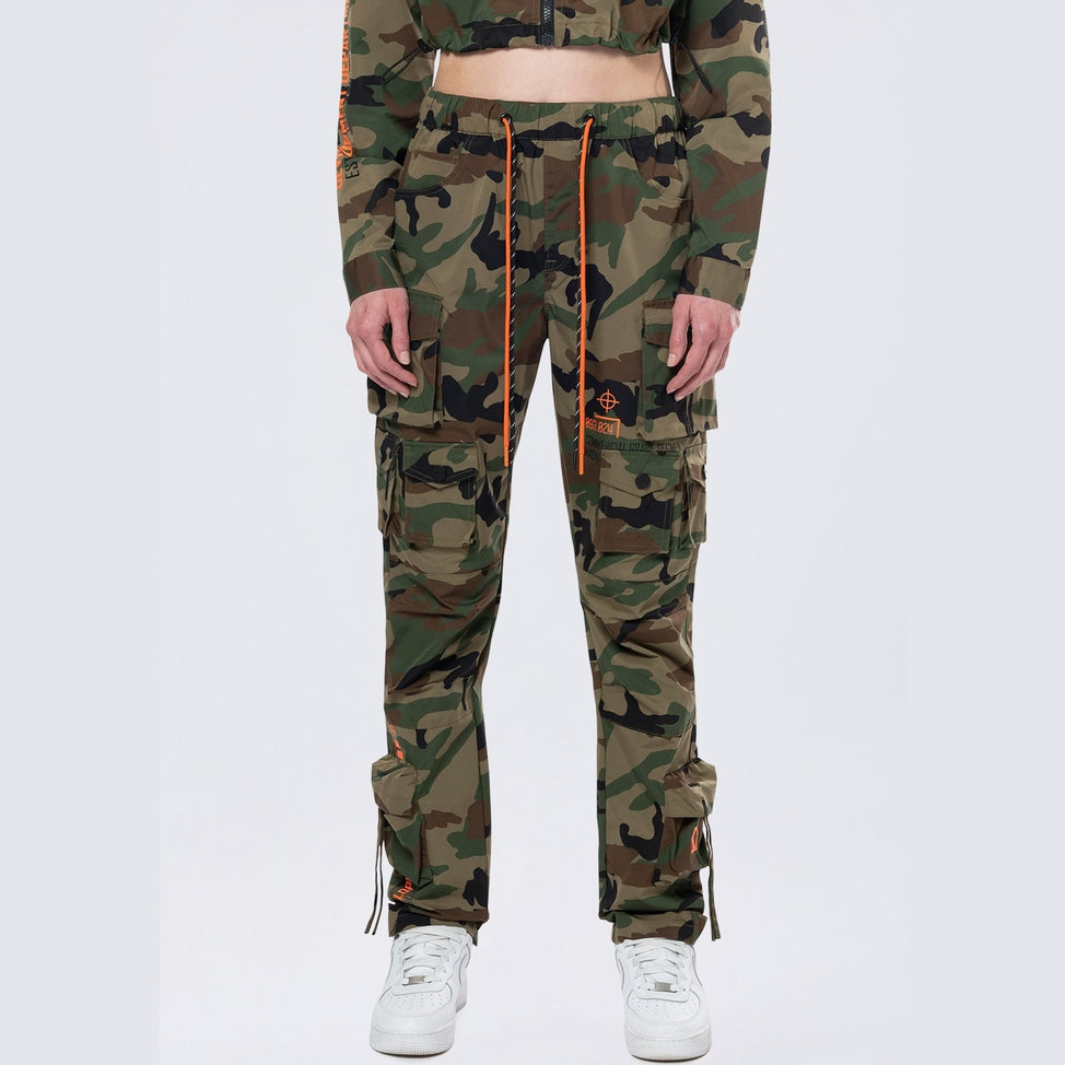 Smoke Rise RED Relaxed Utility Slouched Pants - Wood Camo