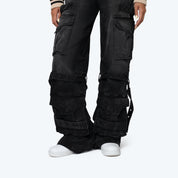 High Rise Wide Leg Jeans - Carbon Black