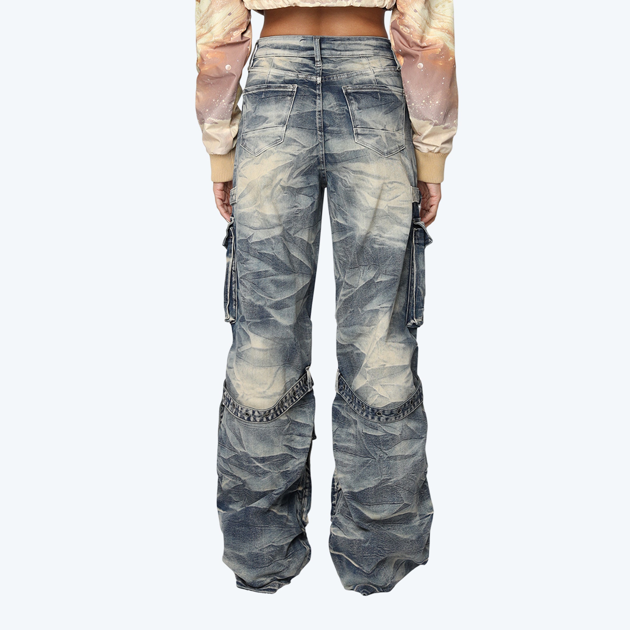 High Rise Wide Leg Jeans - Blue Toast