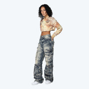 High Rise Wide Leg Jeans - Blue Toast