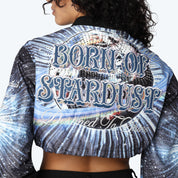 Cropped Galaxy Light Jacket - Deep Space
