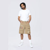 Smoke Rise Doodle Graphic Resort Twill Shorts - Khaki