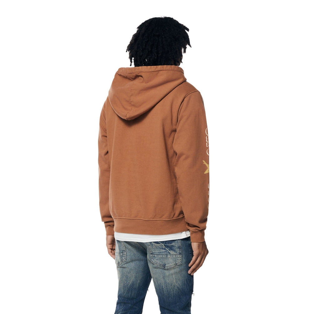 Smoke Rise Fun French Terry Pullover Hoodie - Brown