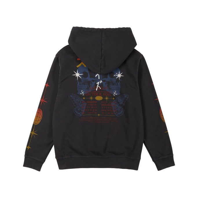 Smoke Rise Tour Graphic French Terry Pullover Hoodie - Black