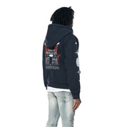 Smoke Rise Tour Graphic French Terry Pullover Hoodie - Navy