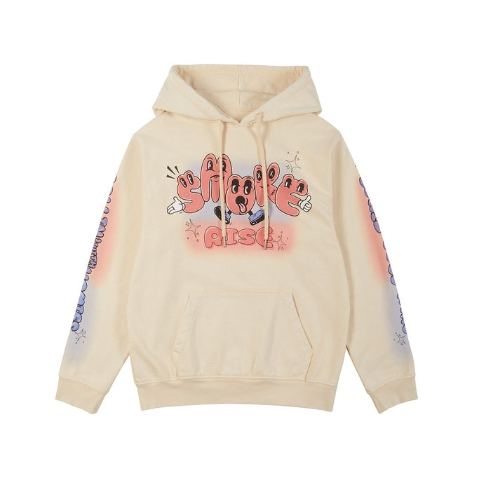 Smoke Rise Fun French Terry Pullover Hoodie - Cream