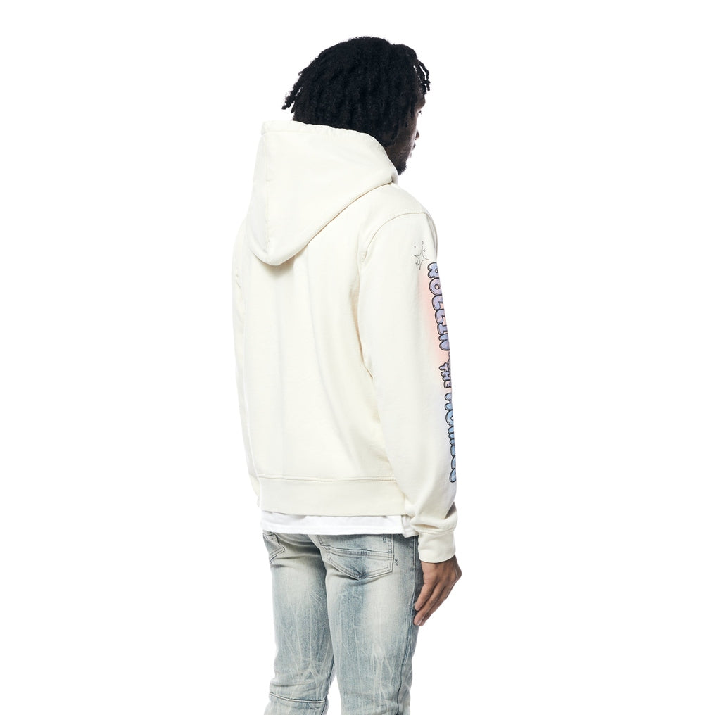 Smoke Rise Fun French Terry Pullover Hoodie - Cream