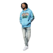 Smoke Rise Fun French Terry Pullover Hoodie - Royal