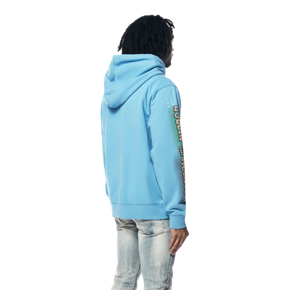 Smoke Rise Fun French Terry Pullover Hoodie - Royal