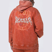 Smoke Rise Big and Tall Big and Tall - Dropped Shoulder Rhinestone Dystopia Hoodie - Picante