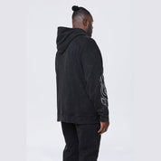 Smoke Rise Big and Tall Big and Tall - Rhinestone Dystopia Hoodie - Black