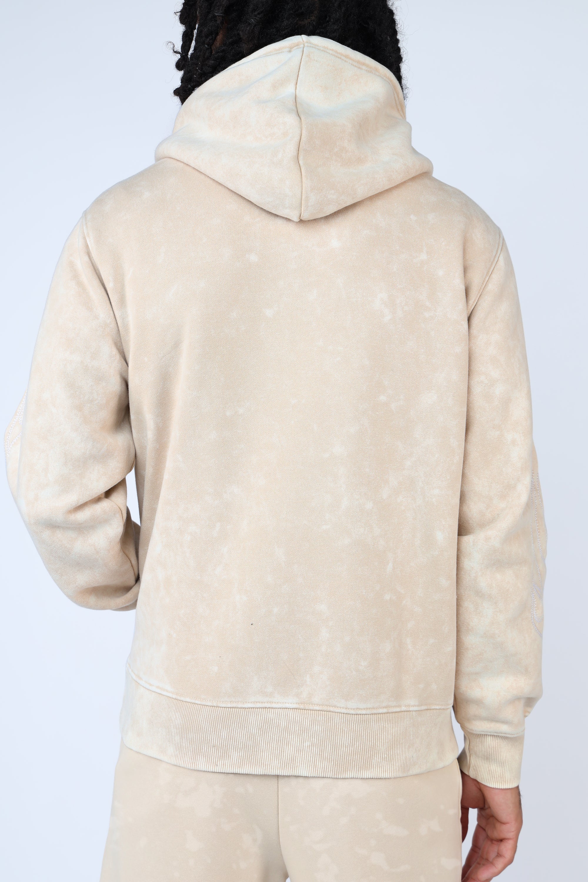 Rhinestone Dystopia Hoodie - Clay