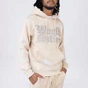 Smoke Rise Rhinestone Dystopia Hoodie - Clay