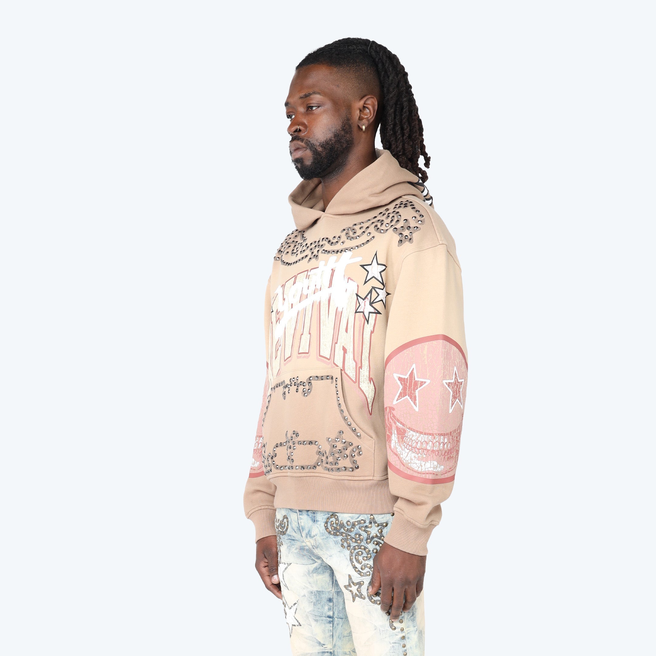 Oversized Maximalist Fleece Hoodie