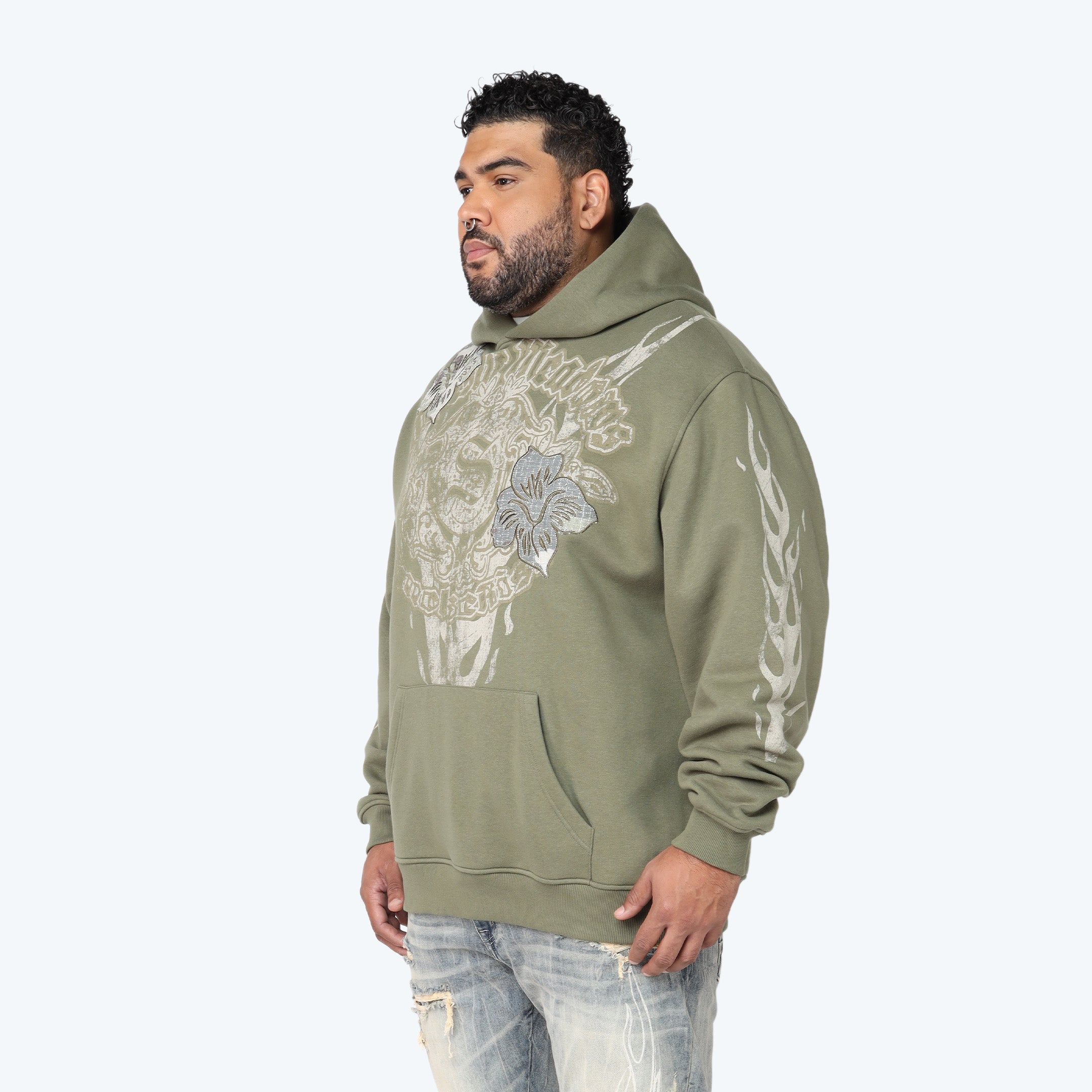 Big and Tall - Fleece Tapestry Hoodie