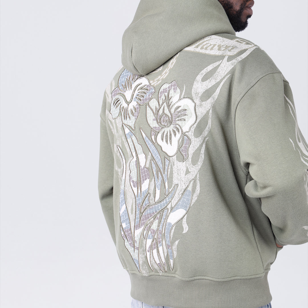 Oversized Fleece Tapestry Hoodie