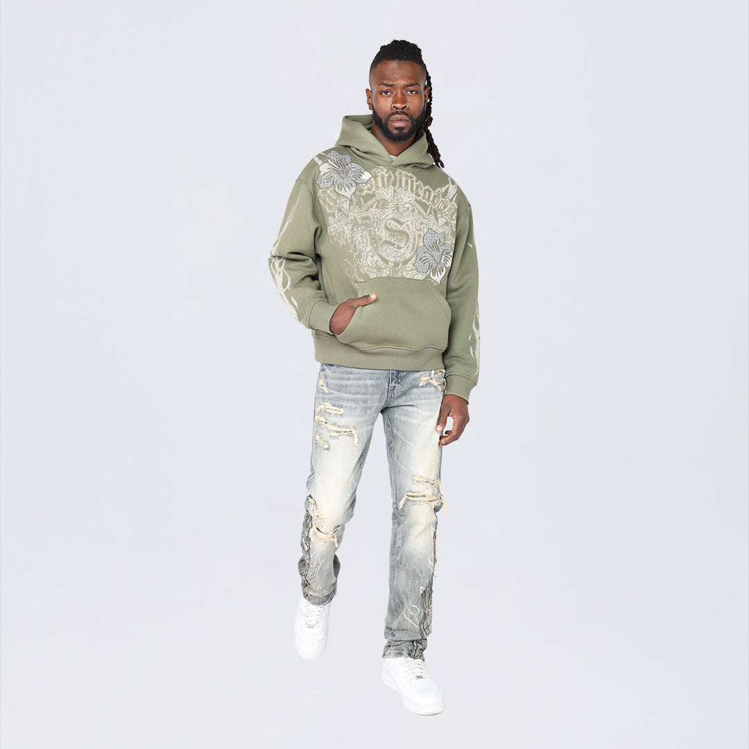 Oversized Fleece Tapestry Hoodie
