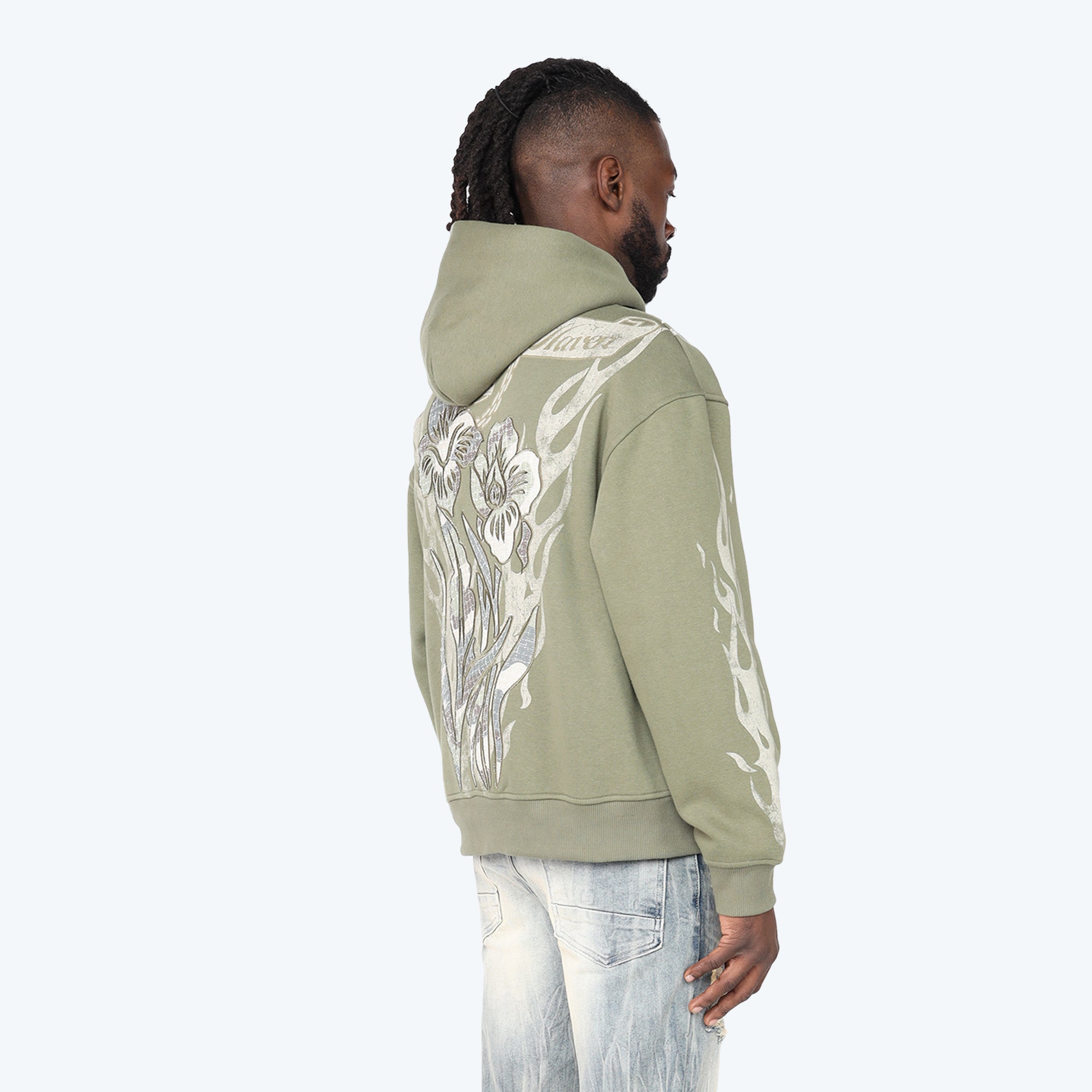 Oversized Fleece Tapestry Hoodie