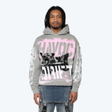 Oversized Havoc Fleece Hoodie - Drizzle