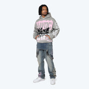 Oversized Havoc Fleece Hoodie - Drizzle