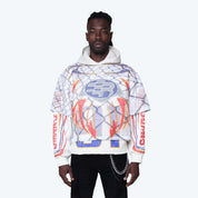 Oversized Field Fleece 2-Fer Hoodie - Ecru