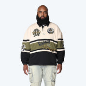 Big and Tall - Ivy Rugby L/S Tee - Black