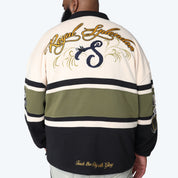 Big and Tall - Ivy Rugby L/S Tee - Black