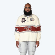 Big and Tall - Ivy Rugby L/S Tee - Chalk