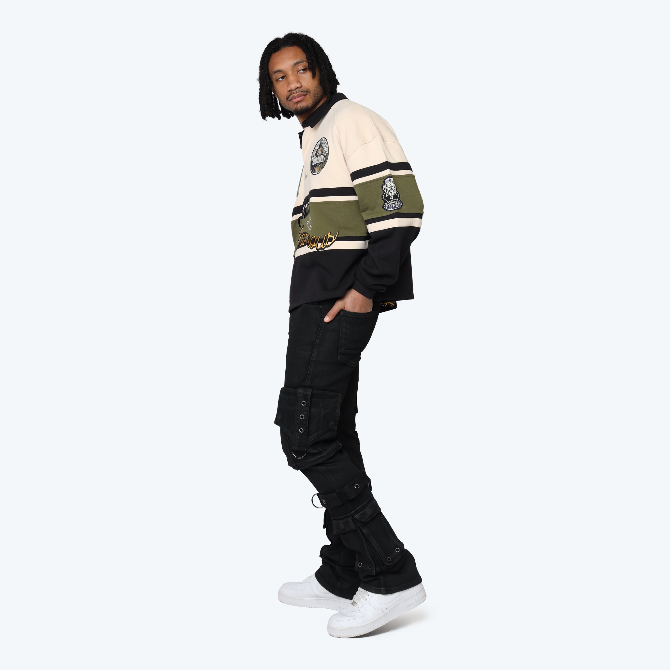 Ivy Rugby L/S Tee - Black