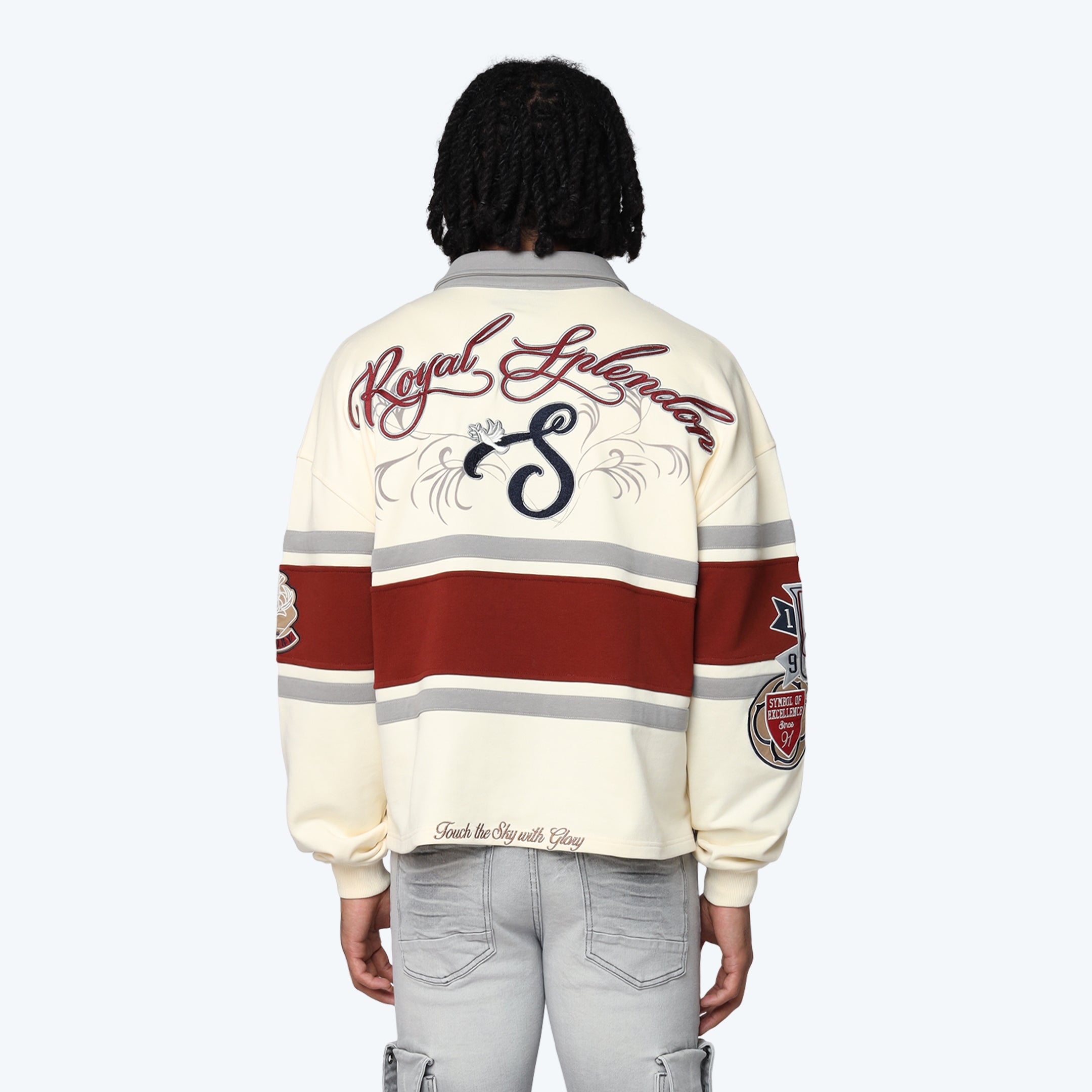 Ivy Rugby L/S Tee - Chalk