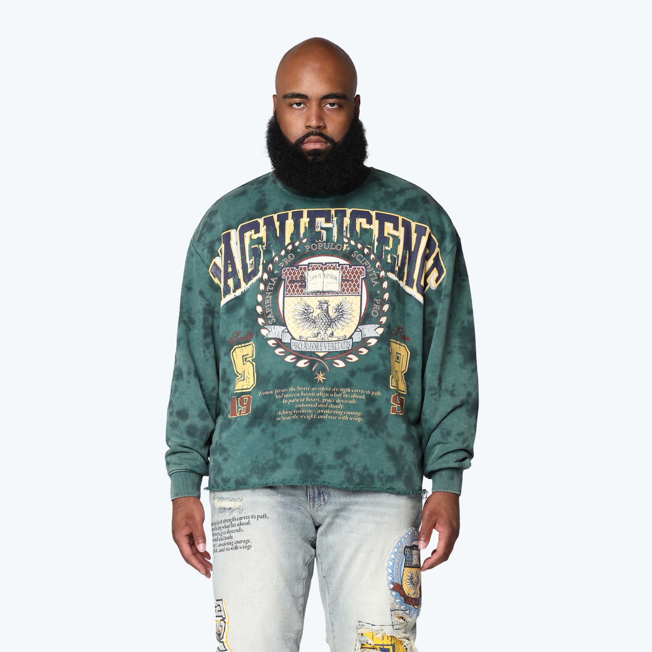 Big and Tall - Magnificence French Terry Crewneck - June Bug