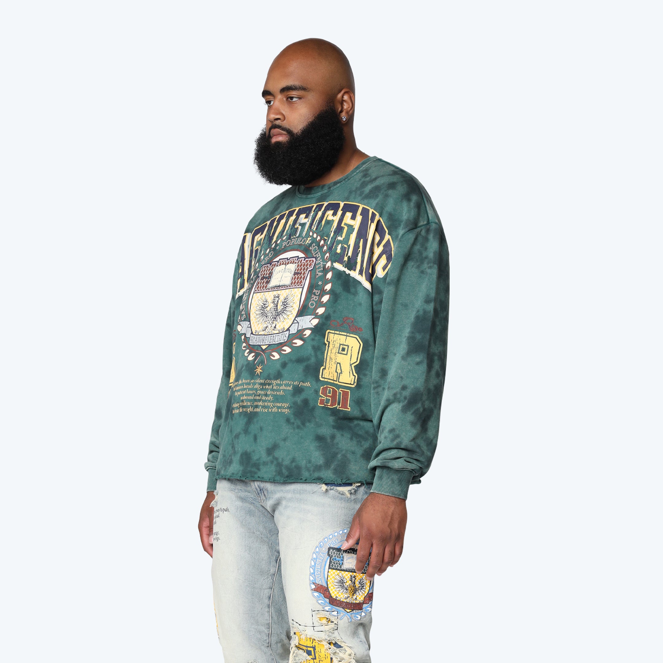 Big and Tall - Magnificence French Terry Crewneck - June Bug