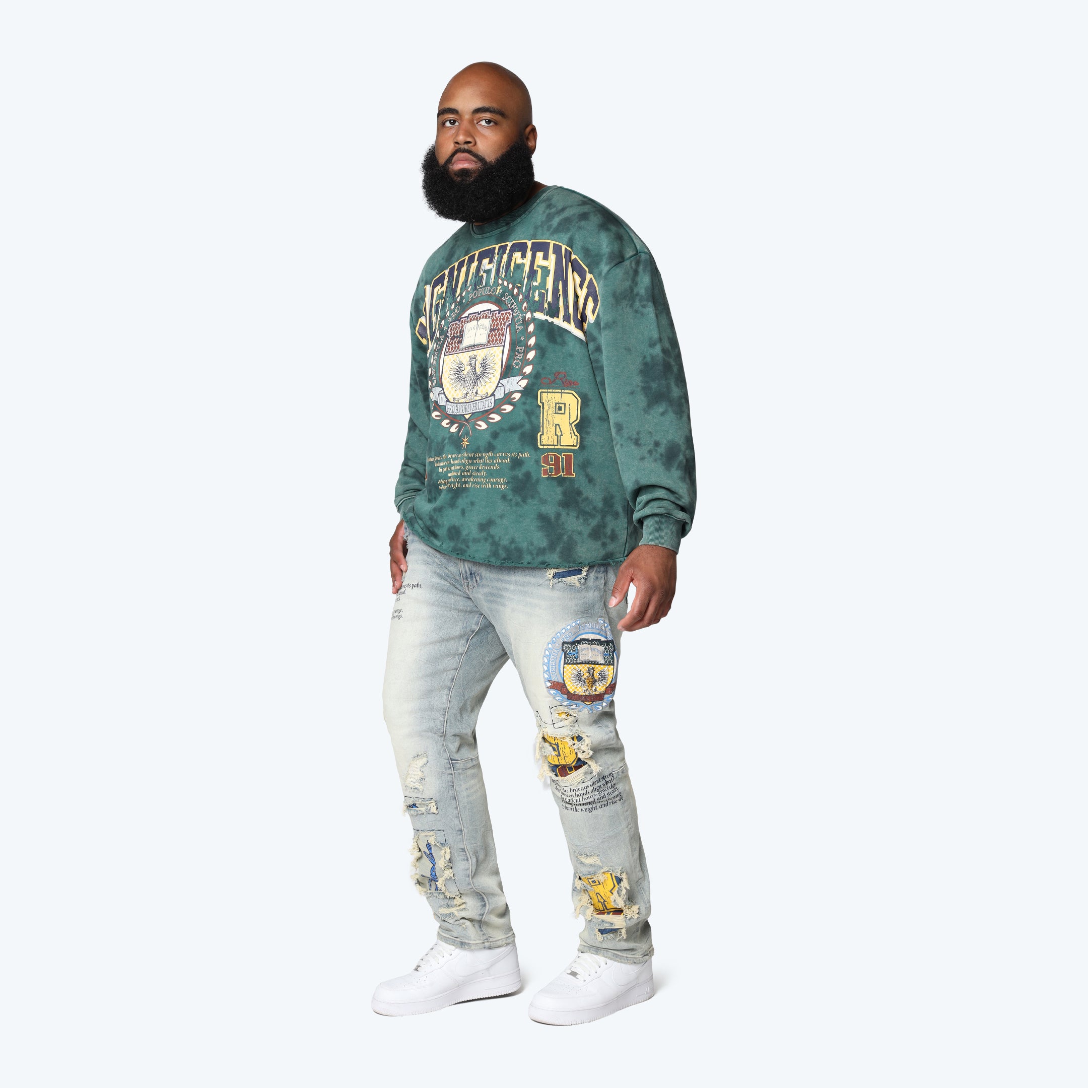 Big and Tall - Magnificence French Terry Crewneck - June Bug
